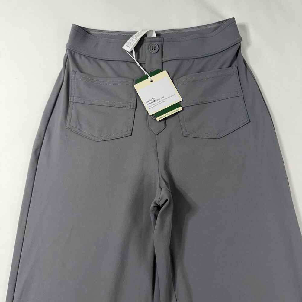 Halara DayStretch High Waisted Pockets Straight Leg Casual Pants Size XS Gray - Picture 2 of 9